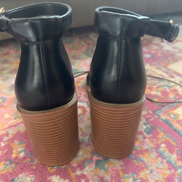 Nine West Black Ankle Strap Heels - Picture 4 of 4